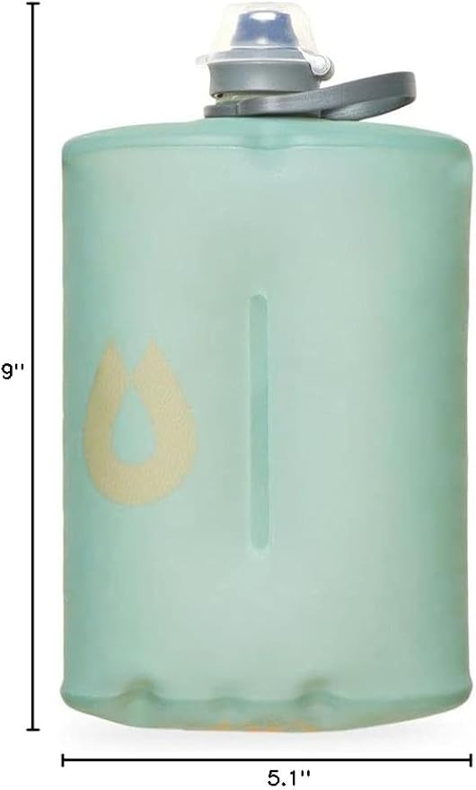 HydraPak Stow - Collapsible Backpacking Water Bottle (350ml, 500ml, 1L) - BPA Free, Ultra Light, Spill-Proof Twist Cap-Ruum Studio Home