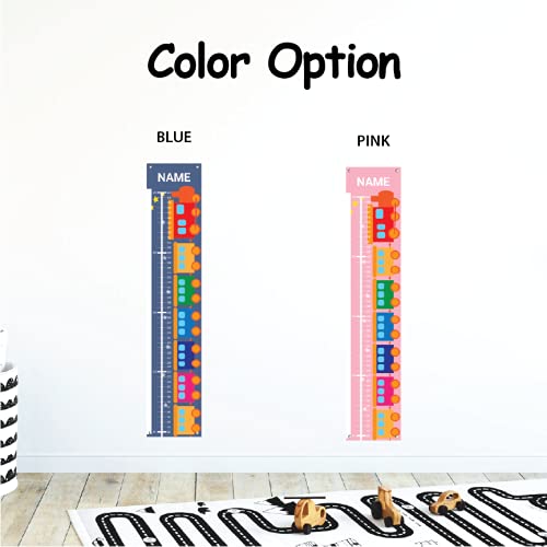 Sungwon Personalized Kids Canvas Growth Chart, Height Chart, Train-Ruum Studio Home