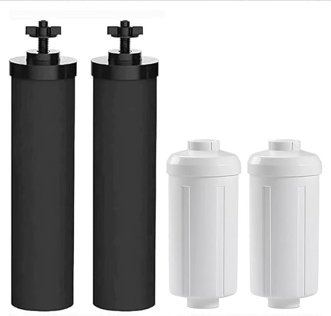 Water Filter Replacement Compatible with Berkeyy Black Filters & PF 2 Fluoride Filters Gravity Water Filter System by NSF/ANSI 42 Certified, 2 Packs Combo water filtration replacement-Ruum Studio Home