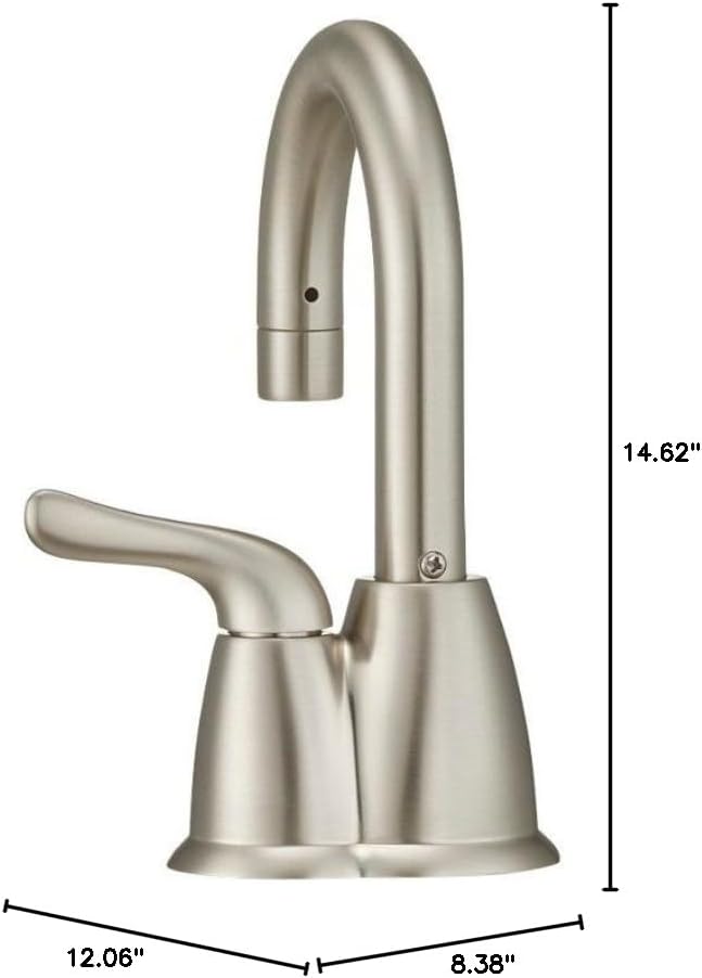 InSinkErator H-HOT150SN-SS Instant Hot Water Dispenser System with Stainless Steel Tank, Satin Nickel-Ruum Studio Home