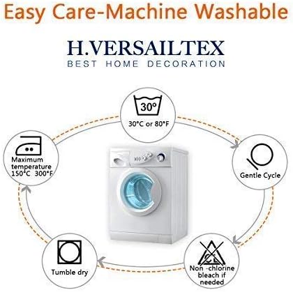 H.VERSAILTEX Super Stretch Individual Seat Cushion Covers Sofa Covers Couch Cushion Covers Slipcover Sets Thick Jacquard Textured Twill Fabric (2 Piece Medium Sofa Cushion Covers, Ivory)-Ruum Studio Home