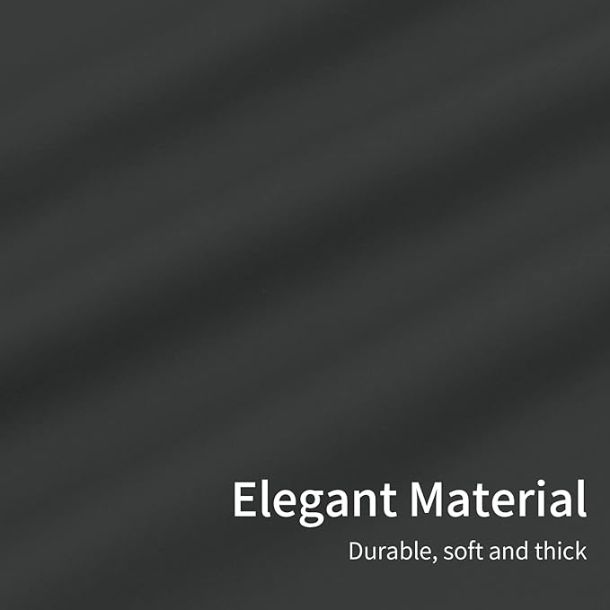 Easy-Going Blackout Curtains for Bedroom, Solid Thermal Insulated Grommet and Noise Reduction Window Drapes, Room Darkening Curtains for Living Room, 2 Panels(46x84 in, Dark Gray)-Ruum Studio Home