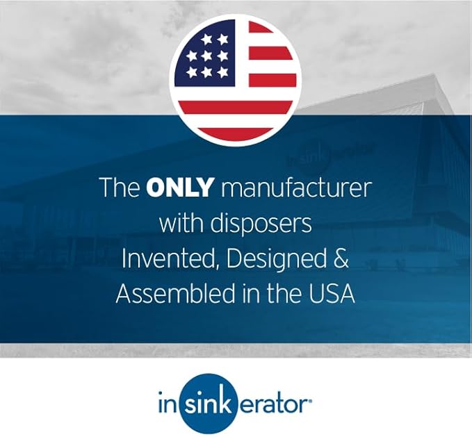InSinkErator Badger 5XP Garbage Disposal with Power Cord, Standard Series 3/4 HP Continuous Feed Food Waste Disposer, Badger 5XP W/C-Ruum Studio Home