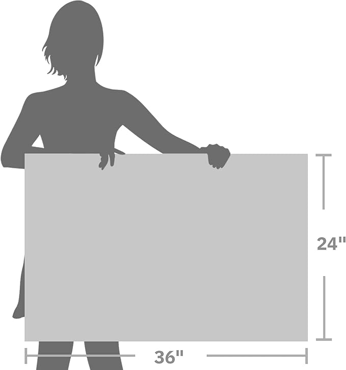 cozy country Lighthouse Wall Art 36"x24" - Coastal Pictures Beach Canvas Ocean Decor - Nautical Artwork Seascape Hand Painting for Bedroom, Sea House-Ruum Studio Home