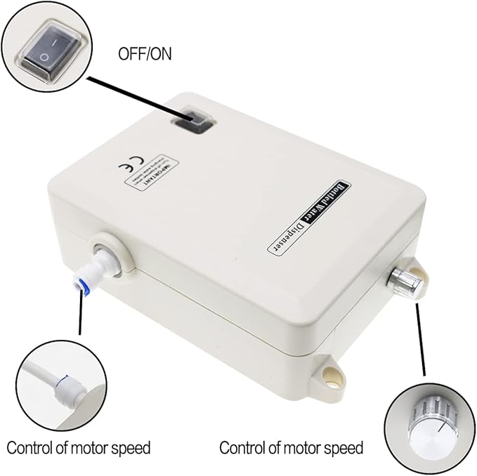 Drinking Water Dispenser Pump System Bottle Water Dispenser 5 Gallon 40PSI for Refrigerator Ice Maker Faucet Coffee/Tea Maker Single Inlet-Ruum Studio Home