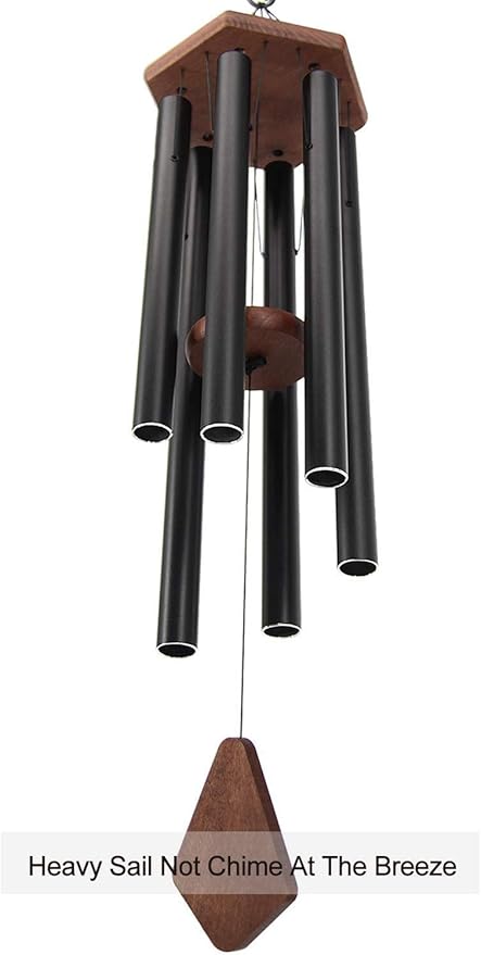 Wind Chimes Outdoor,36 Inch Memorial Wind Chimes Outdoor Large Deep Tone with 6 Heavy Metal Tubes Tuned.Wind Chimes for Loss Loved One, Memorial Gift.Garden Decor-Ruum Studio Home