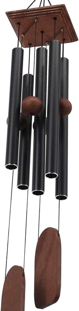 Astarin Wind Chimes Outdoor Deep Tone, Memorial Wind Chimes Outdoor, Gifts for Housewarming/ Mother Day/ Christmas, Outdoor Decor for Patio, Garden, Yard, Home (36 Inch Black Wind Chime)-Ruum Studio Home