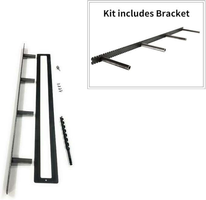 Floating Shelf Brackets - Sheppard Brackets - Easy Install - Heavy Duty (40 inch Build Kit)-Ruum Studio Home