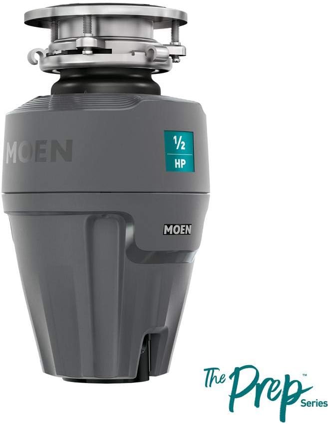 Moen Gray EX Series Prep Series 1/2 Horsepower Garbage Disposal, EX50C-Ruum Studio Home