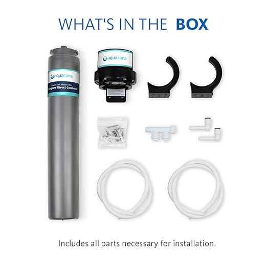 Aquasana Water Filter for Sink Faucet | Reduces 99% of 78 Contaminants Including Chlorine & Lead from Tap Water | Under Sink Filtration | Claryum Direct Connect | AQ-MF-1-Ruum Studio Home
