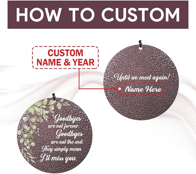 Personalized Memorial Wind Chimes, Customized Wind Chime Outdoor, Custom Wind Chimes in Loving Memory, Sympathy Gift After The Loss of Mom Dad, or Loved One-Ruum Studio Home