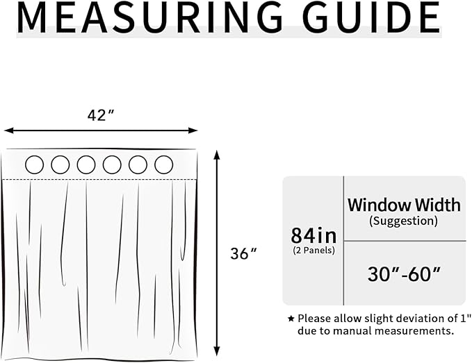 Easy-Going Blackout Curtains for Bedroom, Solid Thermal Insulated Grommet and Noise Reduction Window Drapes, Room Darkening Curtains for Living Room, 2 Panels (42x36 in, Black)-Ruum Studio Home