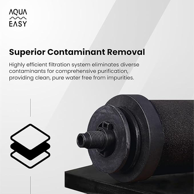 AquaEasy BB9 Activated Carbon Water Filter Candle(2 Pcs) Replacement Gravity Water Filter Candle Compatible With Gravity Filter System-Ruum Studio Home