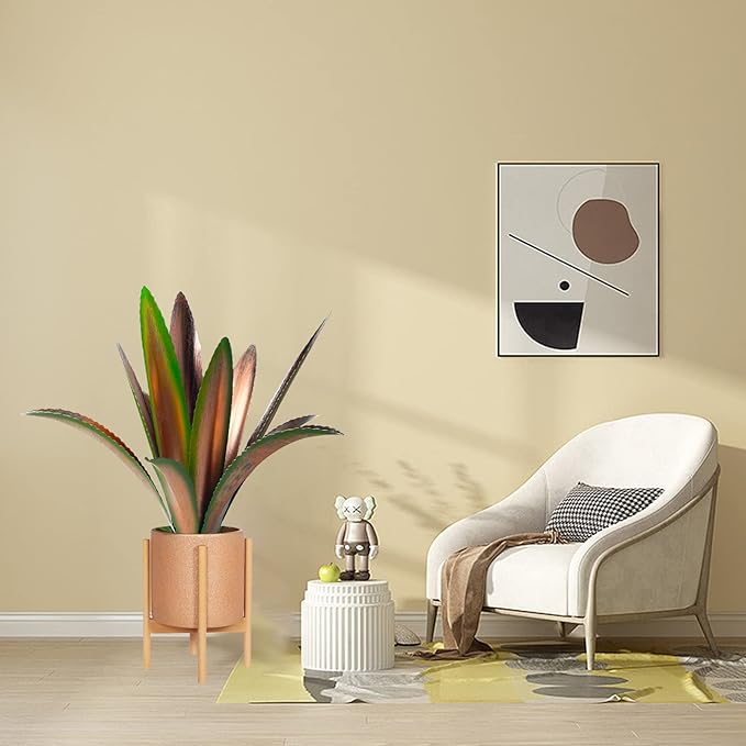 TOMBABY Enlarge thickened Wind Resistant Metal Agave Garden Art Plant Country Sculpture Statue Outdoor decoration Courtyard Lawn Ornament Gift (12 Leaves Green 2 pcs) (TB-410-415)-Ruum Studio Home