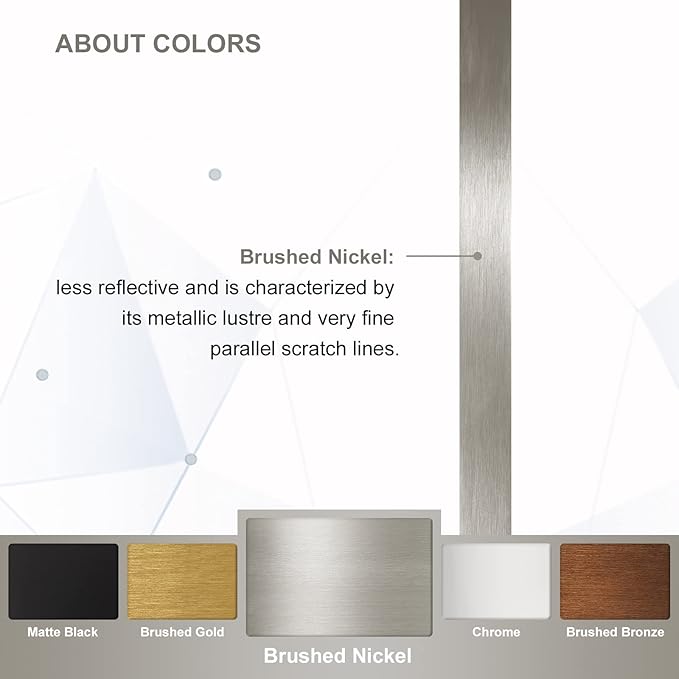 ANDY STAR Brushed Nickel Oblong Mirror, 36x40 Inch Brushed Nickel Oval Mirror for Bathroom with Stainless Steel Metal Frame, Wall Mouned for Bathroom, Living Room, Entryway-Ruum Studio Home