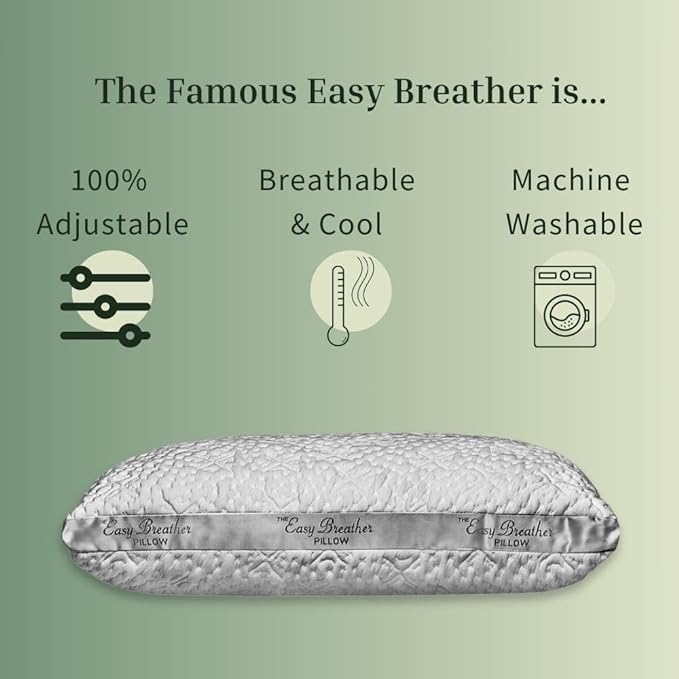 Nest Bedding Easy Breather Memory Foam Pillow Side Sleeper