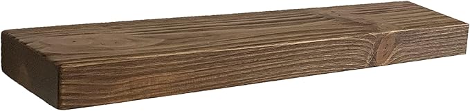 joelsantiques - 30 Inch Wooden Floating Shelves for Wall - 30x6x2 in - Made of Natural Wood - Long Heavy Duty Rustic Wall Shelves for Bedroom - Perfect for Living Room, Kitchen - Medium Brown-Ruum Studio Home