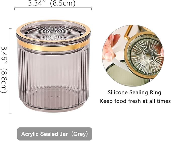 Acrylic Condiment Spice Jars,Condiment Spice Box With Lids and Spoons and Tray,Clear Plastic Condiment Canisters,Seasoning Box 6 Pack,Seasoning Box Set for Kitchen to Storage Salt,Paprika,Sugar-Ruum Studio Home