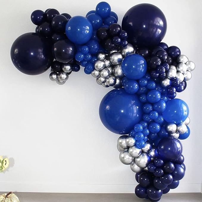 130pcs Navy Blue Balloons Different Sizes 18" 12" 10" 5" Dark Blue Balloons for Birthday Graduation Baby Shower Anniversary New Year Party Holiday Decorations-Ruum Studio Home