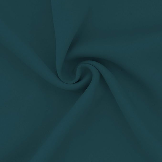 Easy-Going Blackout Curtains for Bedroom, Solid Thermal Insulated Grommet and Noise Reduction Window Drapes, Room Darkening Curtains for Living Room, 2 Panels (52x63 in,Peacock Blue)-Ruum Studio Home