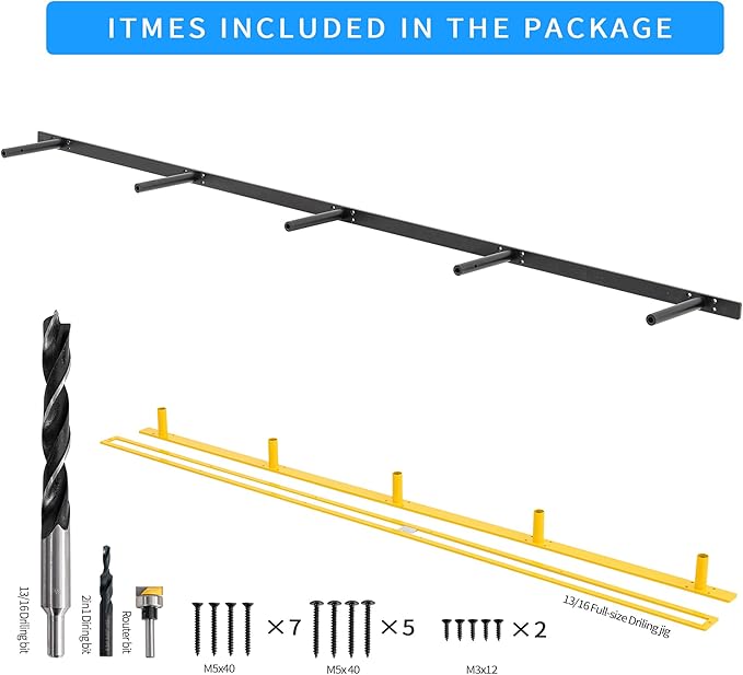 69'' Heavy-Duty Floating Shelf Bracket, Hidden Shelf Bracket for Fireplace and Shelves, if Installed on Studs, max-Load of 210 pounds, Hidden Bracket 69 inches, (with Premium Build kit)-Ruum Studio Home