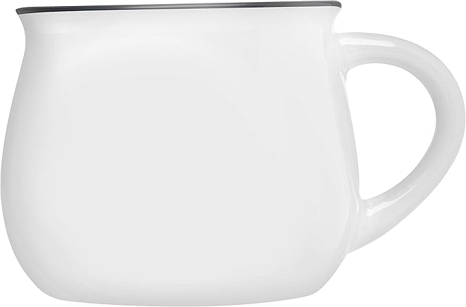 DISCOUNT PROMOS Glazed Campfire Coffee Mugs 12 oz. Set of 10, Bulk Pack - Perfect for Coffee, Tea, Espresso, Hot Cocoa, Other Beverages - White-Ruum Studio Home