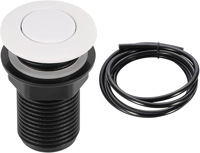 RQYEKDO Garbage Disposal Air Switch Kitchen Sink Top Long Stainless Steel Brushed Nickel Long 32mm/1.26 inch for Food and Waste Disposal On/Off Air Button Parts-Ruum Studio Home