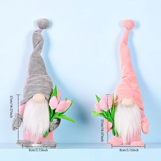 Fall Decoration for Home,15 inch Fall Gnomes Plush Decor for Tiered Tray, Thanksgiving Gnome Plush Doll Swedish Gnomes Gifts Autumn Table Decoration Home Tabletop Elf Doll,Grey-Ruum Studio Home