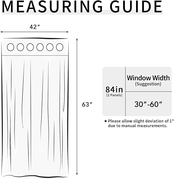 Easy-Going Blackout Curtains for Bedroom, Solid Thermal Insulated Grommet and Noise Reduction Window Drapes, Room Darkening Curtains for Living Room, 2 Panels(42x63 in, Coffee)-Ruum Studio Home