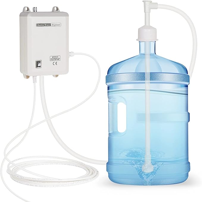 Drinking Water Dispenser Pump System Bottle Water Dispenser 5 Gallon 40PSI for Refrigerator Ice Maker Faucet Coffee/Tea Maker Single Inlet-Ruum Studio Home