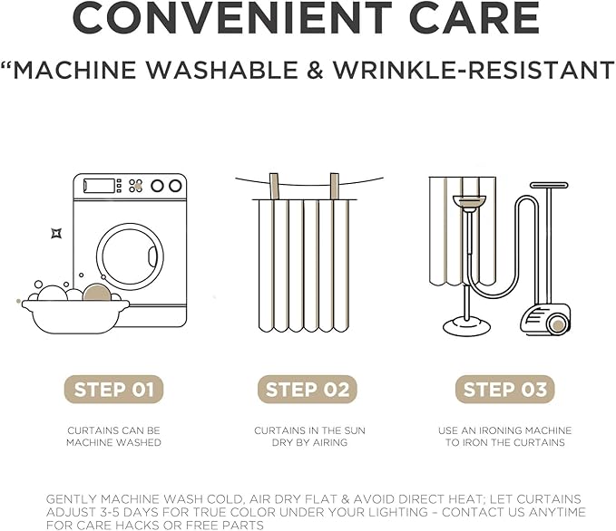 Joydeco Pinch Pleated Linen Curtains Darkening Drapes for Bedroom, 100% Blackout Drapes 96 inches Long 2 Panels Heat Blocking Curtains(Linen,40'' Wx96'' L)-Ruum Studio Home