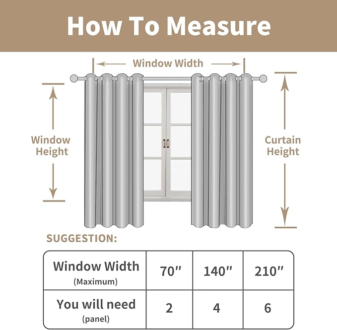 LAMIT Linen Curtains 63 inches Long for Bedroom, Bronze Grommet Linen Drapes Light Filtering Sheer Window Curtains for Living Room, Set of 2 Panels (38 x 63 Inch, Beige)-Ruum Studio Home