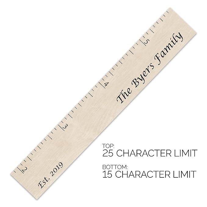 Personalized Growth Chart for Wall - Kids Height Ruler, Wooden Growth Chart for Kids, Wall Ruler for Kids Height Measurement and Height Growth Chart for Home - Kids Sizing Chart-Ruum Studio Home