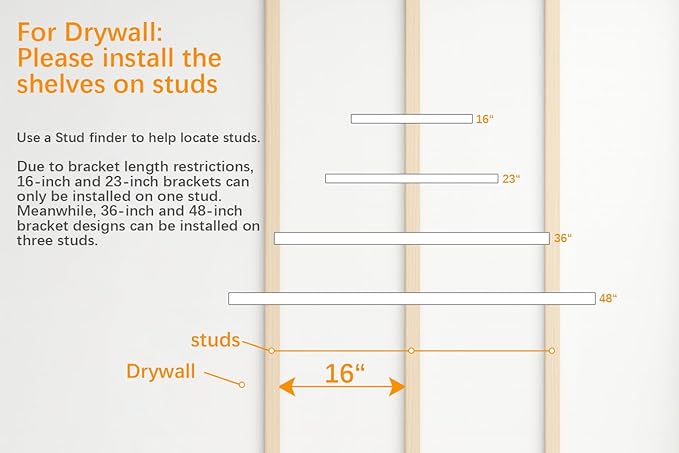 BAYKA Floating Shelves for Wall, 22.5 inches Wall Mounted Rustic Wood Shelves for Bathroom, Bedroom, Living Room, Floating Shelves for Books/Storage/Decor (White,Set of 3)-Ruum Studio Home