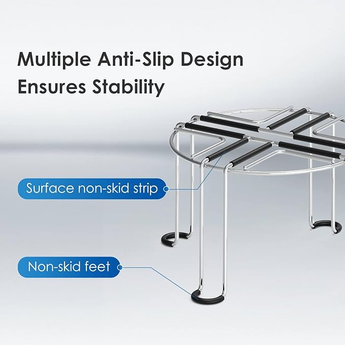 Waterdrop Water Filter Stainless Steel Stand, with Rubberized Non-Skid Feet, Replacement for Berkey® Water Filter System, King Tank Gravity-fed Water Filter System-Ruum Studio Home