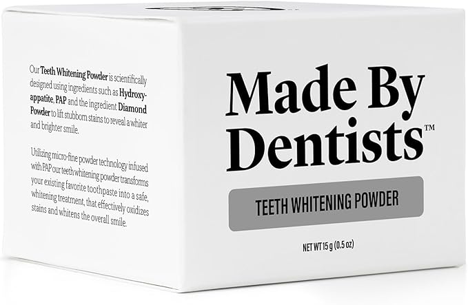 Professional Teeth Whitening Powder - Remineralizing Hydroxyapatite Tooth Powder Formula with Pap, and Diamond Pwdr - Non-Abrasive Stain Remover for Instant Results-Ruum Studio Home