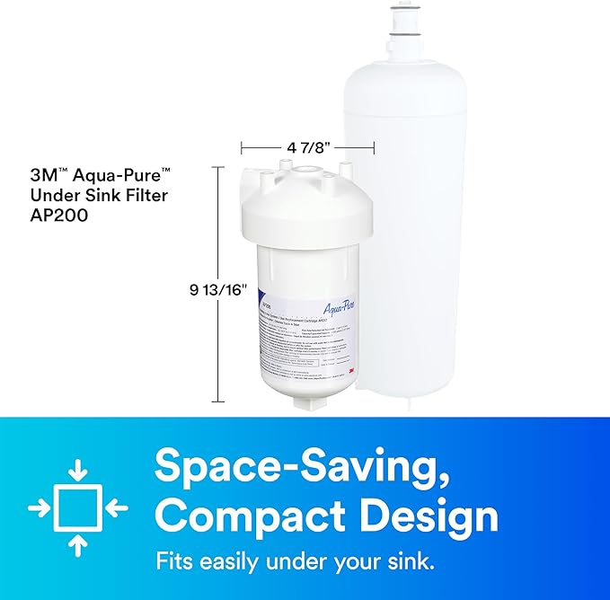 3M Aqua-Pure Under Sink Water Filter System AP200, Full Flow-Ruum Studio Home