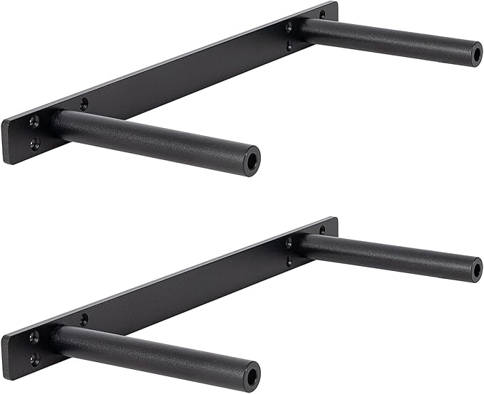 Hidden Shelf Brackets , Floating Shelf Bracket (Additional Brackets -NO Kits) 16 Inch -2 Pcs-Ruum Studio Home