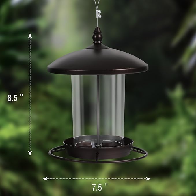 Metal Roof Bird Feeder - Chew Proof for Outdoor-Ruum Studio Home