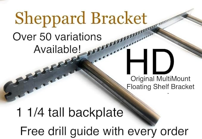 Floating Shelf Brackets - Sheppard Brackets - Easy Install - Heavy Duty (40 inch)-Ruum Studio Home