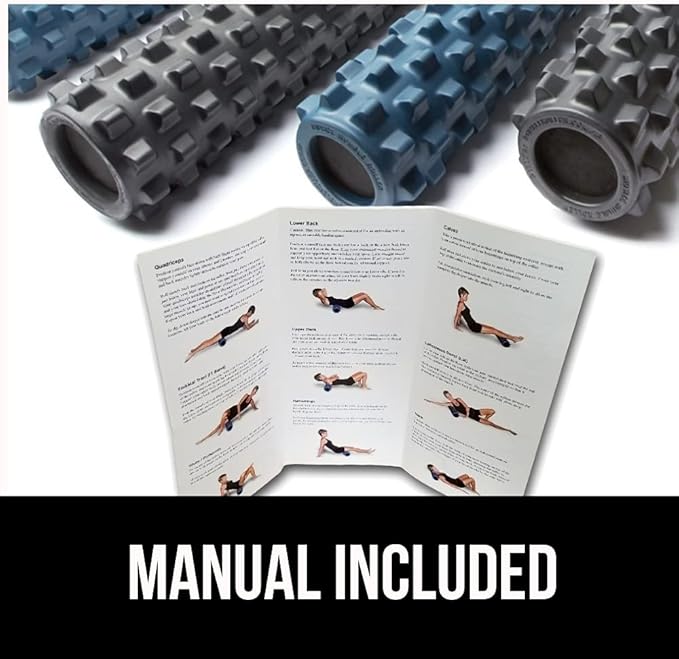RumbleRoller Original Textured Foam Roller - Deep Tissue, Self Myofacial Release Massage Therapy Roller-Ruum Studio Home
