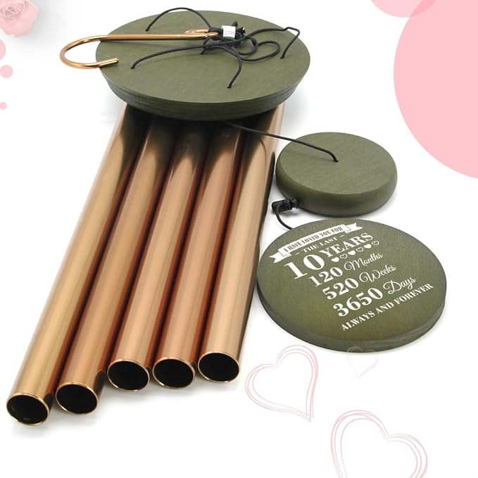 ASTARIN Personalized Wind Chimes for Anniversary, Customized Wedding, Anniversary Presents, Birthday Gifts for Loved One,Gifts for Couples, Gift for Wife, Gift for Her-Ruum Studio Home