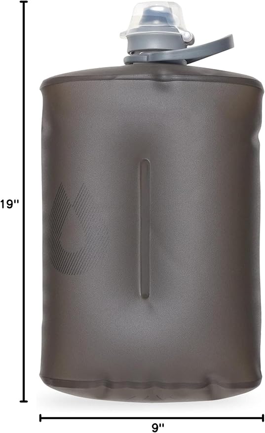 HydraPak Stow - Collapsible Backpacking Water Bottle (350ml, 500ml, 1L) - BPA Free, Ultra Light, Spill-Proof Twist Cap-Ruum Studio Home