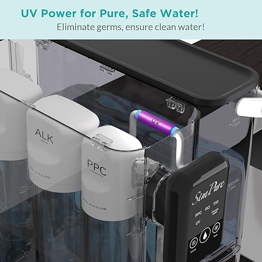 SimPure Y9A Countertop Reverse Osmosis Water Filter, Alkaline Remineralization 300 GPD 6 Stage Purification, RO Water Filtration System, Super Fast Filtering Portable Water Purifier-Ruum Studio Home