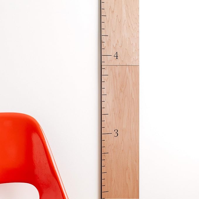 Wood Growth Chart for Wall - Growth Chart Wood Growth Chart for Kids Wooden Ruler Growth Chart Child Height Wall Chart Grow Chart for Wall Kids Wall Ruler Height Chart-Modern Natural-Ruum Studio Home