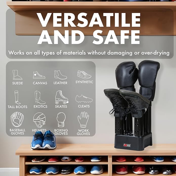 JobSite Boot Dryer - Mighty Dry with Heat Blower Fan - Fast Glove & Shoe Dryer - Helps Reduce Odor-Ruum Studio Home