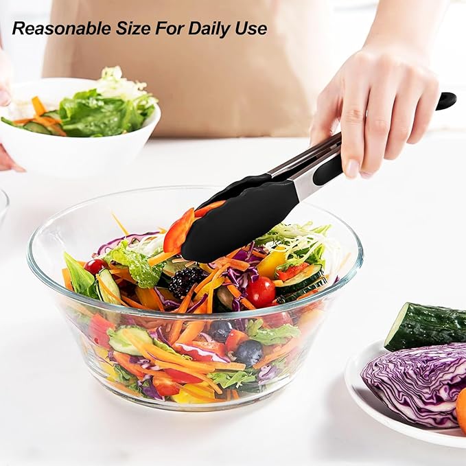 Silicone Cooking Utensils Set, Heat Resistant and large Non Stick Spatulas & Spoons for Kitchen, Ideal BPA Free Kitchen Turners for Frying, Mixing,Serving,Draining,Turning-Ruum Studio Home