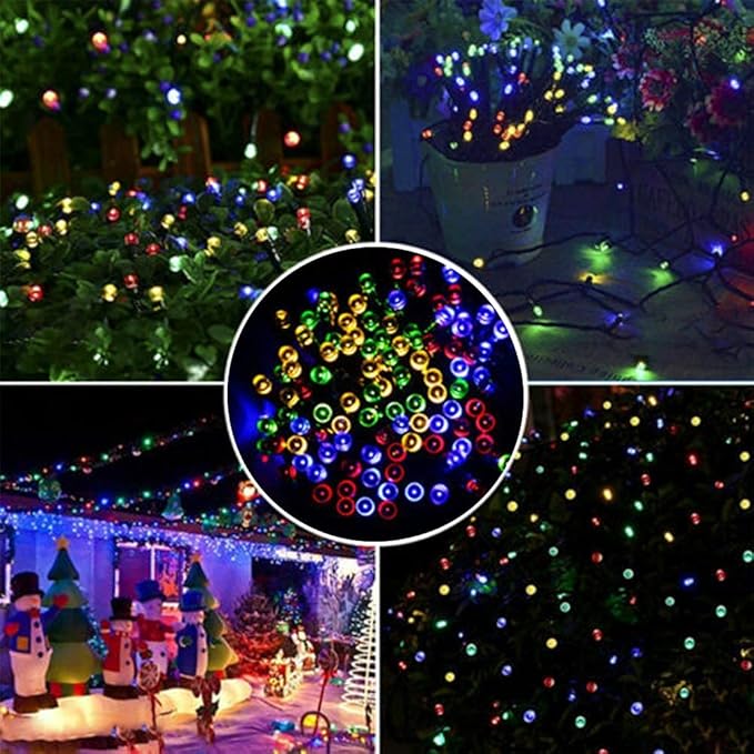 HOME LIGHTING 66ft Christmas Decorative Mini Lights, 200 LED Green Wire Fairy Starry String Lights Plug in, 8 Lighting Modes, for Indoor Outdoor Xmas Tree Wedding Party Decoration (Multicolor)-Ruum Studio Home