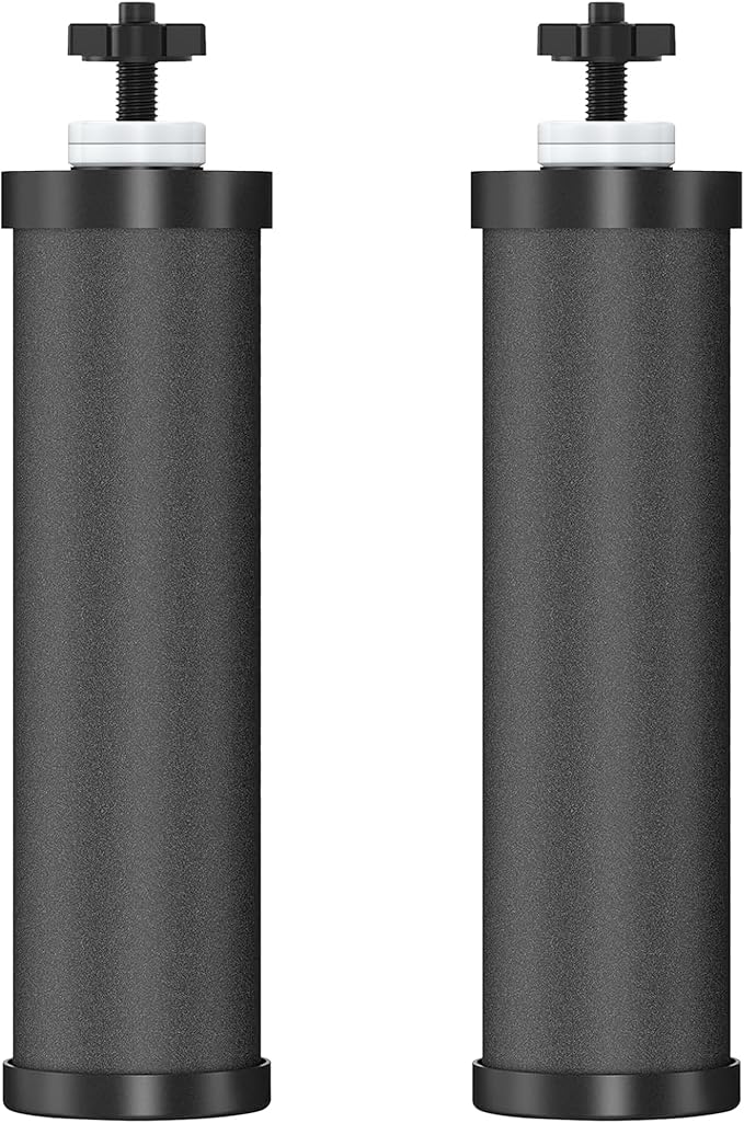 2 Pack Black Filters, Water Filter Replacement for Berkey BB9-2, Compatible with Berkey Gravity Water Filter Systems-Ruum Studio Home