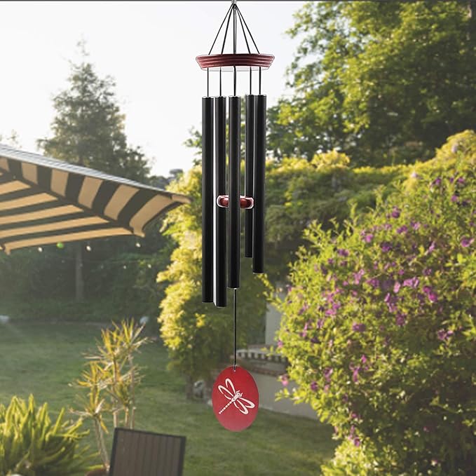 Wind Chimes for Outside, 33 Inch Wind Chimes Outdoor Tuned Soothing Melody, Memorial Wind Chime Sympathy Gifts for Loss of Loved One Prime. Garden Wind Chime. Dragonfly-Ruum Studio Home